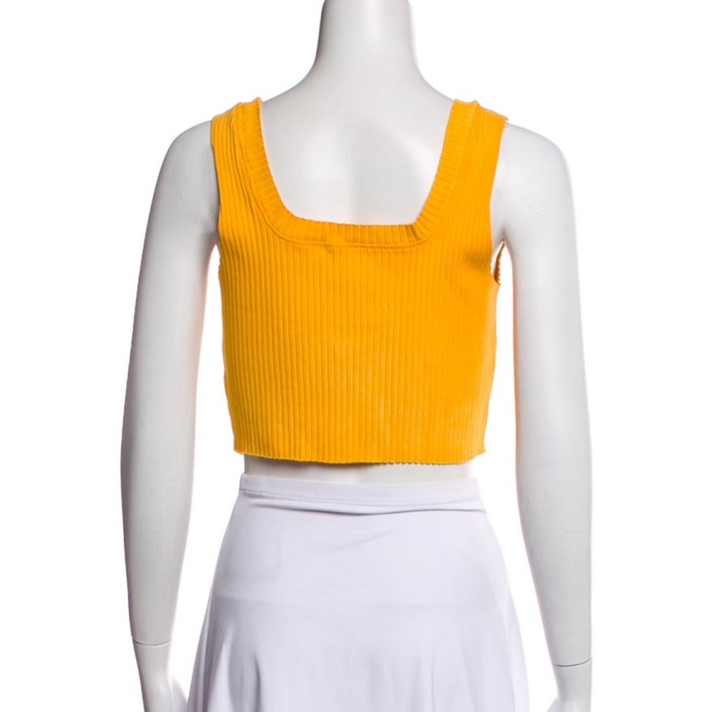 Cotton Citizen Square Neckline Sleeveless Crop Top